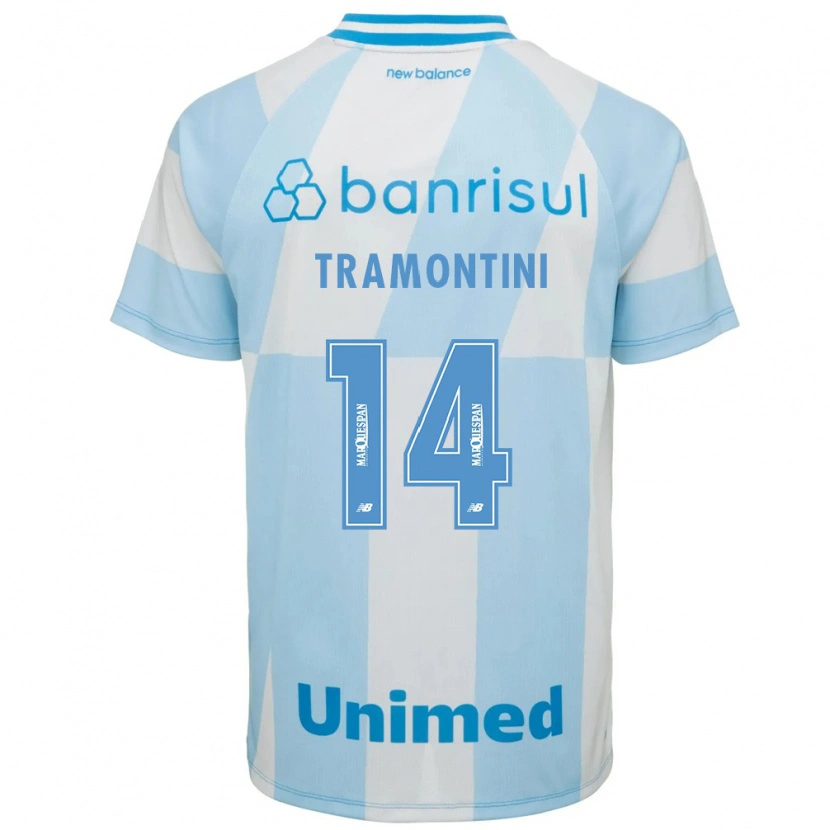 Danxen Mujer Camiseta Bernardo Tramontini #14 Azul Claro Blanco 2ª Equipación 2026/27 La Camisa México