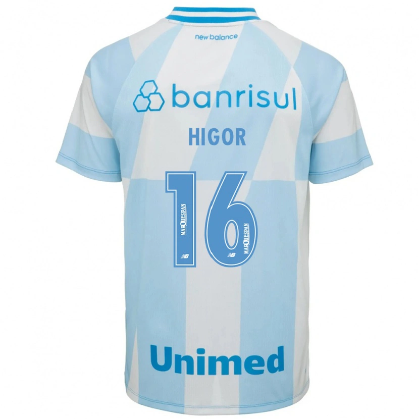 Danxen Mujer Camiseta Higor Sousa E Silva #16 Azul Claro Blanco 2ª Equipación 2026/27 La Camisa México