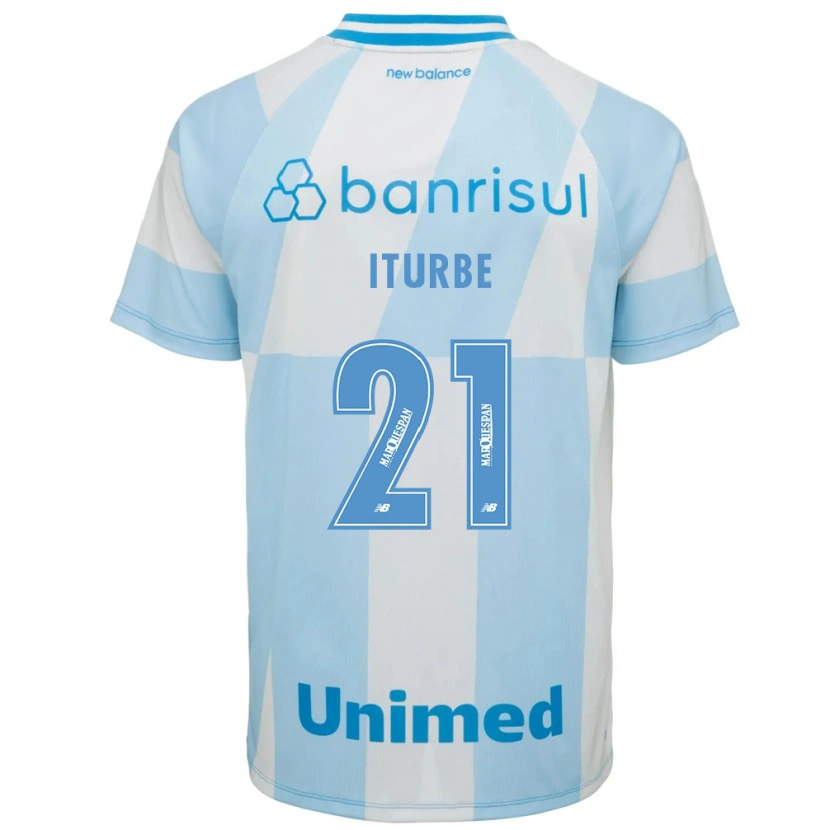Danxen Mujer Camiseta Juan Iturbe #21 Azul Claro Blanco 2ª Equipación 2026/27 La Camisa México