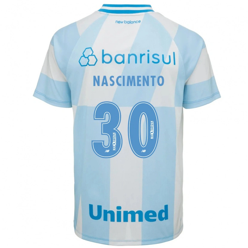 Danxen Mujer Camiseta Matheus Nascimento #30 Azul Claro Blanco 2ª Equipación 2026/27 La Camisa México