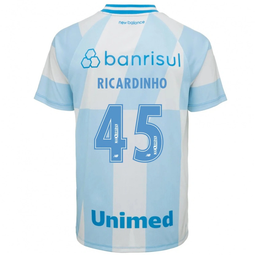 Danxen Mujer Camiseta Ricardinho #45 Azul Claro Blanco 2ª Equipación 2026/27 La Camisa México