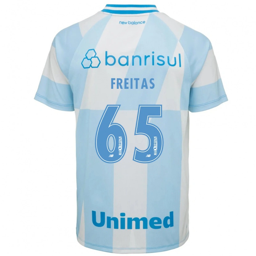 Danxen Mujer Camiseta Riquelme Freitas Dos Santos #65 Azul Claro Blanco 2ª Equipación 2026/27 La Camisa México