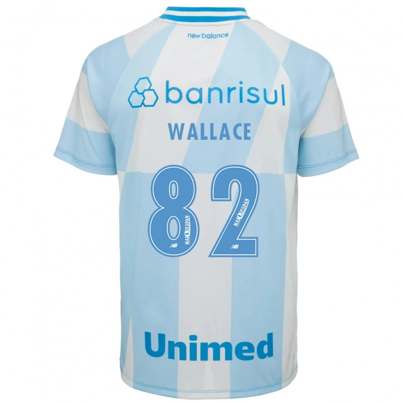 Danxen Mujer Camiseta Wallace Gomes Da Silva Dos Santos #82 Azul Claro Blanco 2ª Equipación 2026/27 La Camisa México