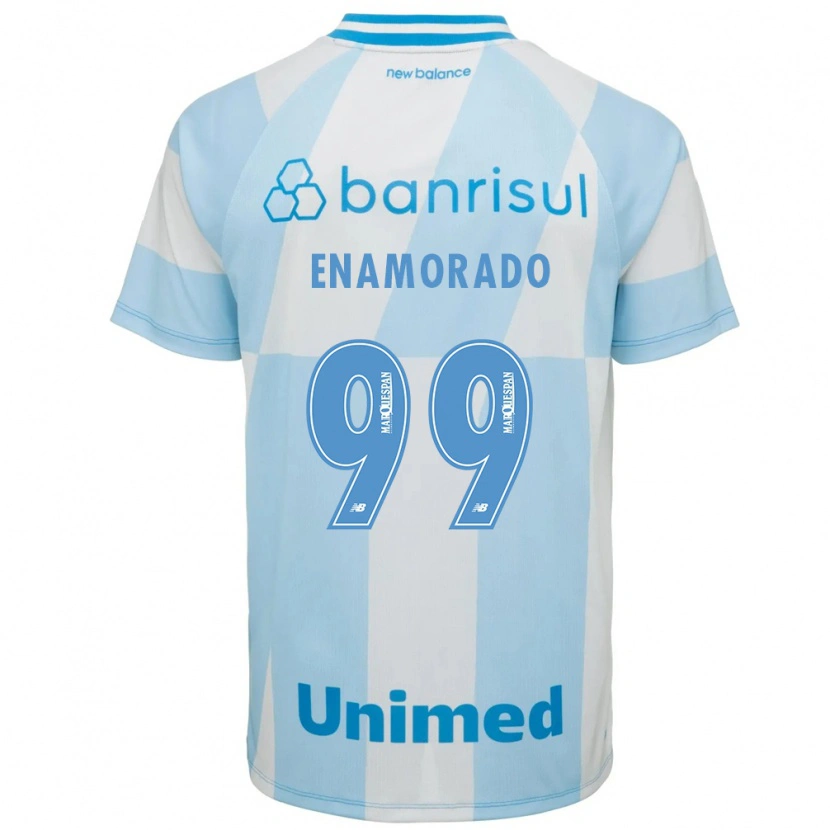 Danxen Mujer Camiseta José Enamorado #99 Azul Claro Blanco 2ª Equipación 2026/27 La Camisa México