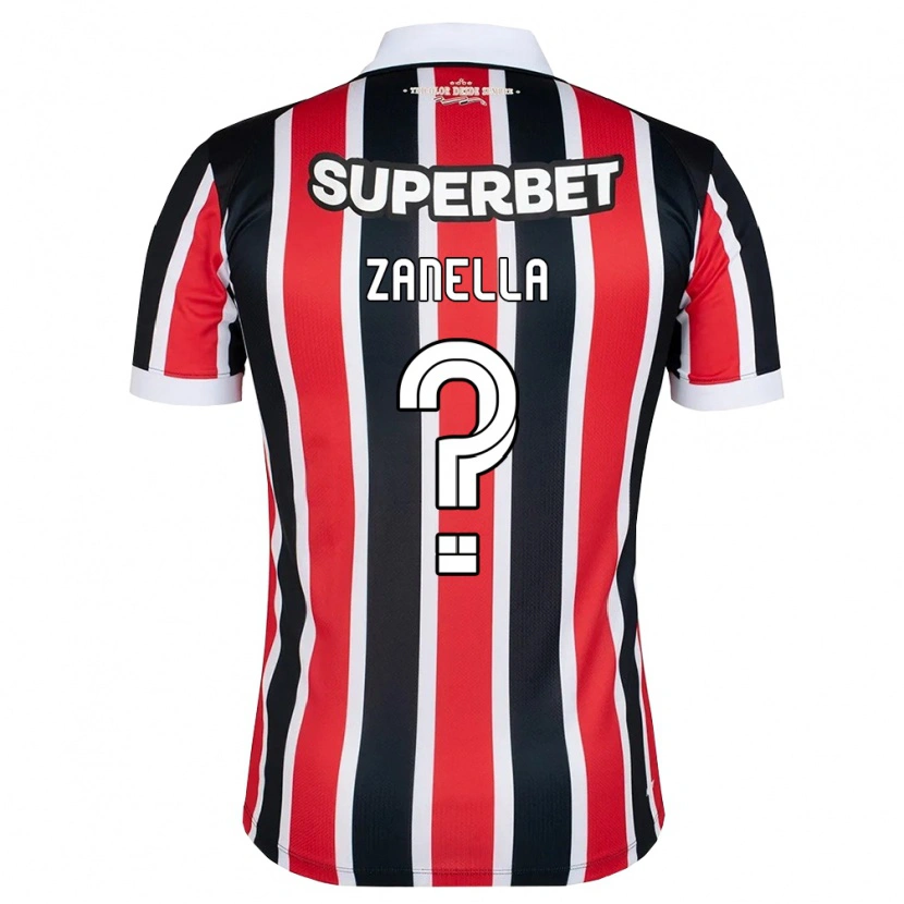 Danxen Mujer Camiseta Matheus Zanella #0 Rojo Blanco Negro 2ª Equipación 2026/27 La Camisa México