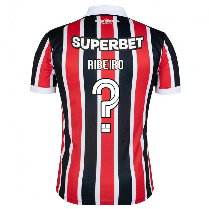 Danxen Mujer Camiseta Thiago Ribeiro #0 Rojo Blanco Negro 2ª Equipación 2026/27 La Camisa México
