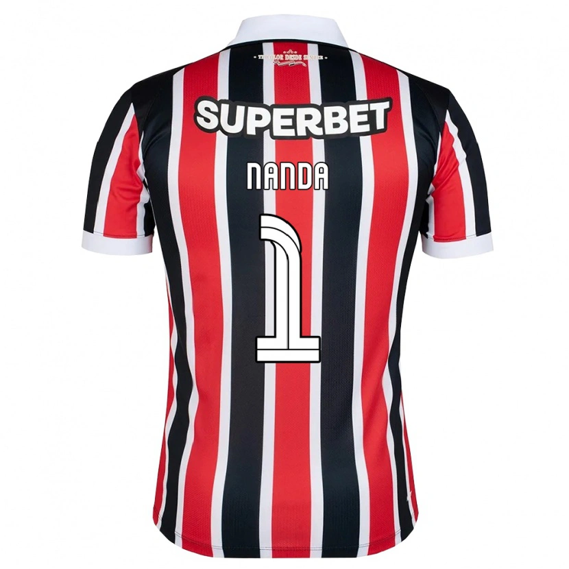 Danxen Mujer Camiseta Nanda #1 Rojo Blanco Negro 2ª Equipación 2026/27 La Camisa México