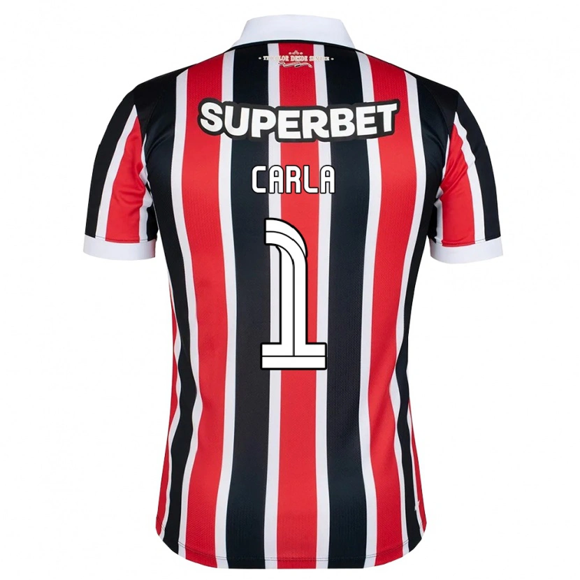 Danxen Mujer Camiseta Carla #1 Rojo Blanco Negro 2ª Equipación 2026/27 La Camisa México