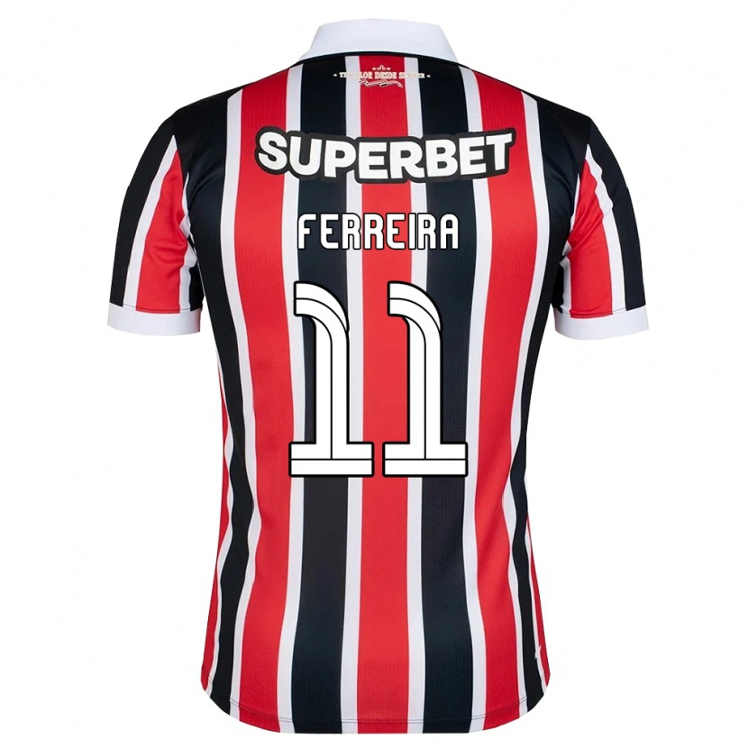 Danxen Mujer Camiseta Aldemir Dos Santos Ferreira #11 Rojo Blanco Negro 2ª Equipación 2026/27 La Camisa México