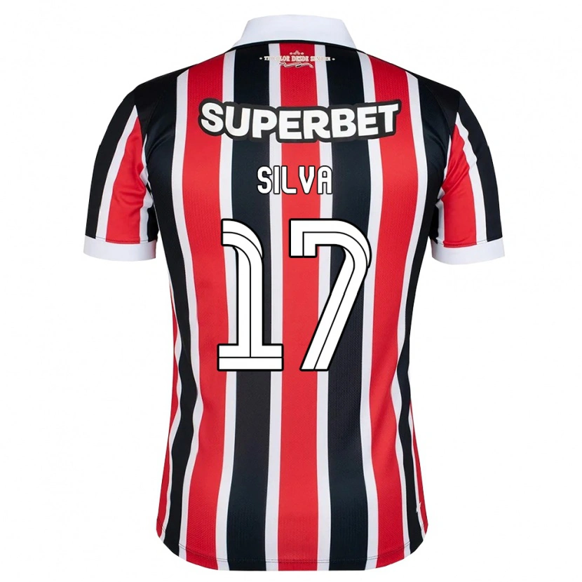 Danxen Mujer Camiseta André Silva #17 Rojo Blanco Negro 2ª Equipación 2026/27 La Camisa México