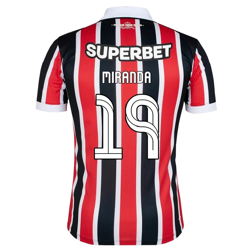 Danxen Mujer Camiseta Gustavo Miranda #19 Rojo Blanco Negro 2ª Equipación 2026/27 La Camisa México