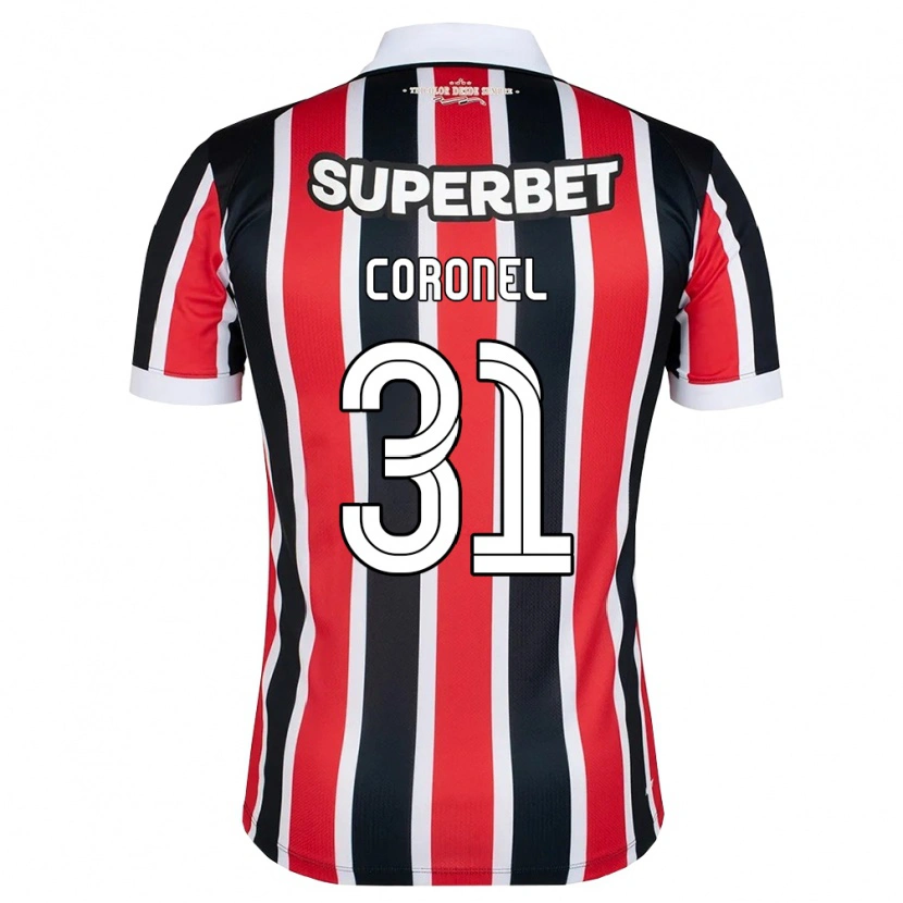 Danxen Mujer Camiseta Carlos Coronel #31 Rojo Blanco Negro 2ª Equipación 2026/27 La Camisa México