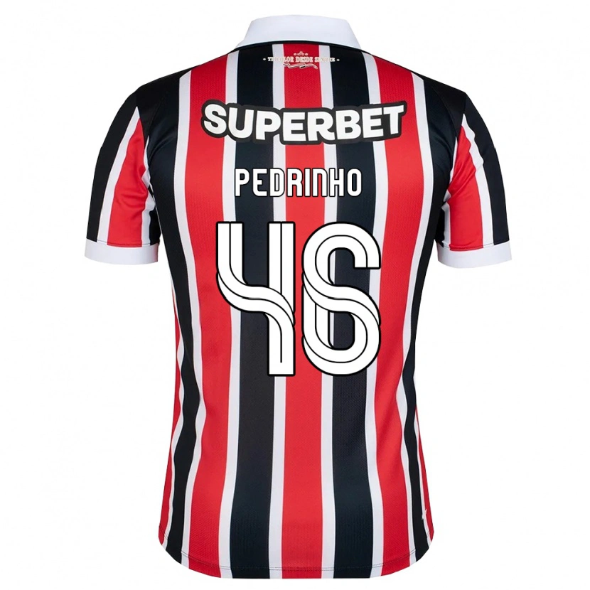 Danxen Mujer Camiseta Pedro Ferreira #46 Rojo Blanco Negro 2ª Equipación 2026/27 La Camisa México