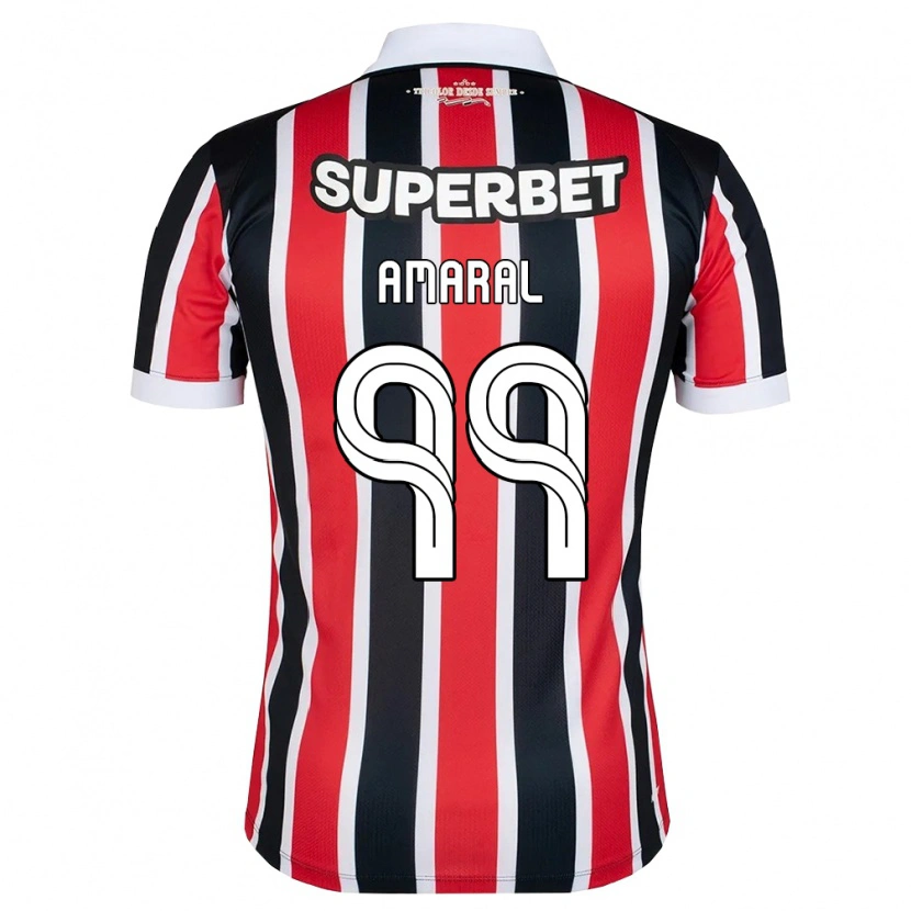 Danxen Mujer Camiseta Vitória Amaral #99 Rojo Blanco Negro 2ª Equipación 2026/27 La Camisa México