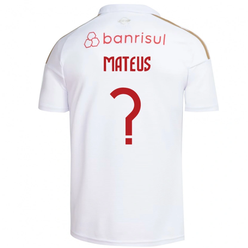 Danxen Mujer Camiseta Mateus #0 Blanco Rojo 2ª Equipación 2026/27 La Camisa México