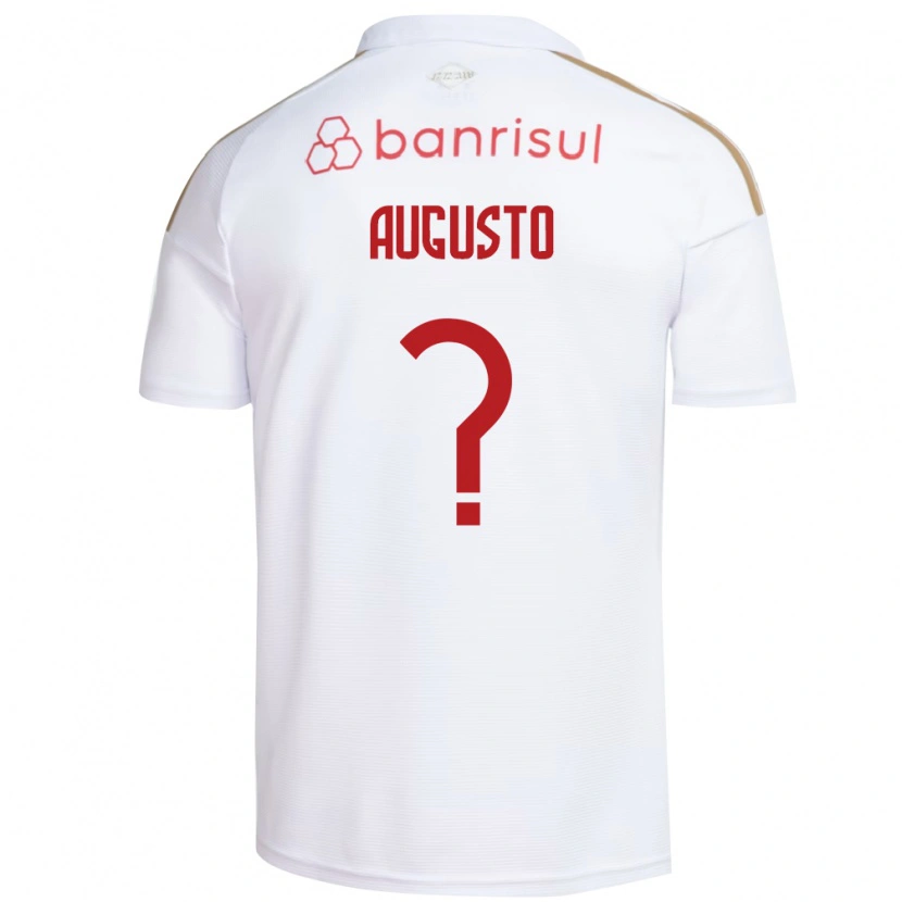 Danxen Mujer Camiseta Vinicius Augusto #0 Blanco Rojo 2ª Equipación 2026/27 La Camisa México