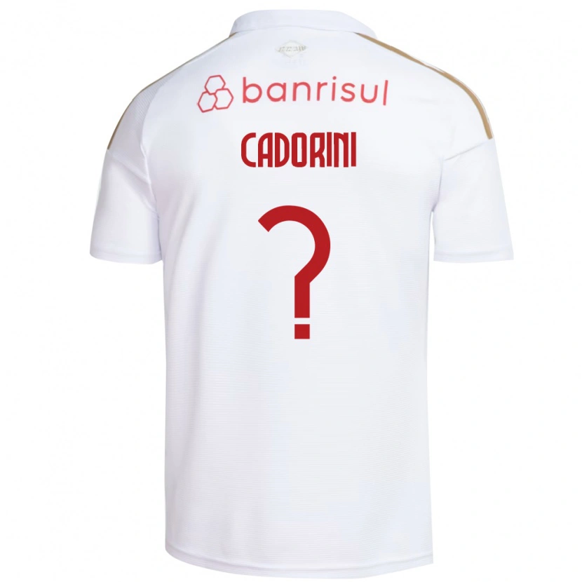 Danxen Mujer Camiseta Matheus Cadorini #0 Blanco Rojo 2ª Equipación 2026/27 La Camisa México