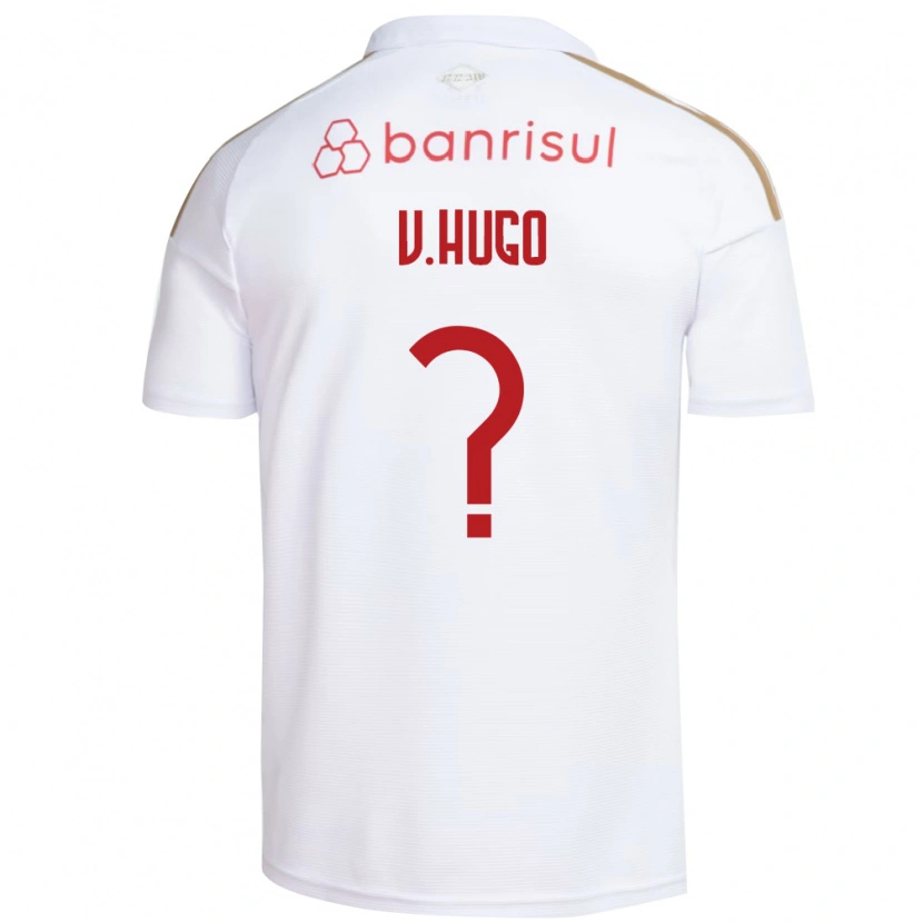 Danxen Mujer Camiseta Vitor Hugo #0 Blanco Rojo 2ª Equipación 2026/27 La Camisa México