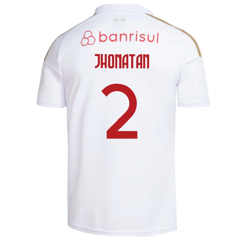 Danxen Mujer Camiseta Jhonatan Almeida De Souza #2 Blanco Rojo 2ª Equipación 2026/27 La Camisa México