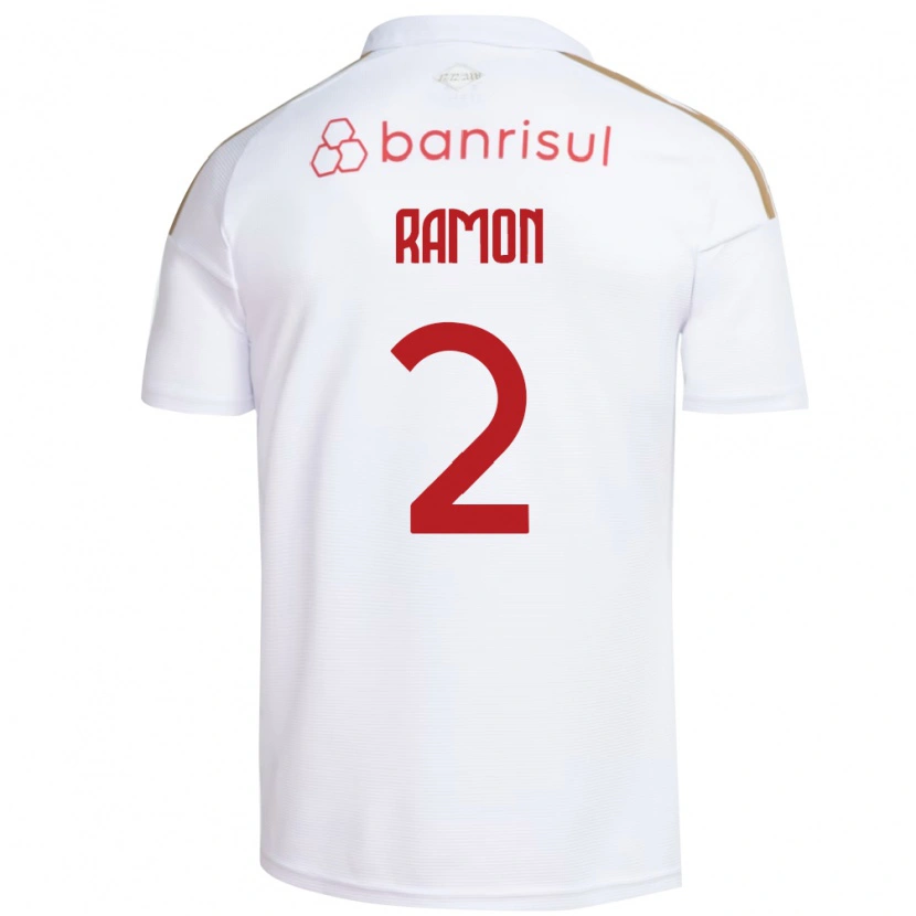 Danxen Mujer Camiseta Ramon #2 Blanco Rojo 2ª Equipación 2026/27 La Camisa México