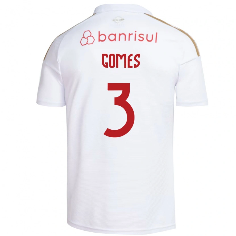 Danxen Mujer Camiseta Igor Gomes #3 Blanco Rojo 2ª Equipación 2026/27 La Camisa México