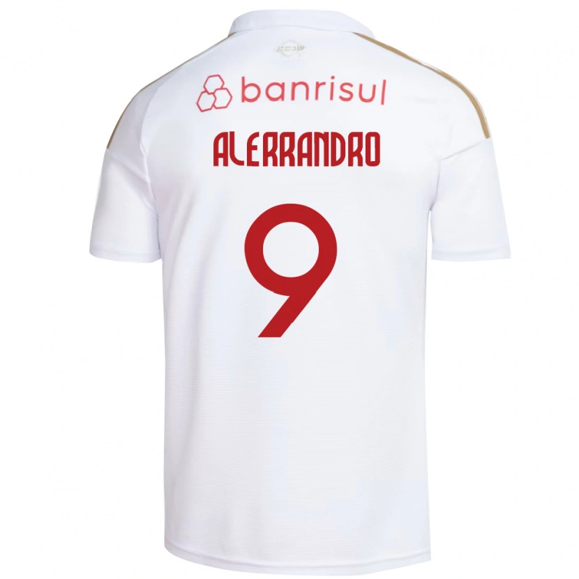 Danxen Mujer Camiseta Alerrandro Barra Mansa Realino De Souza #9 Blanco Rojo 2ª Equipación 2026/27 La Camisa México