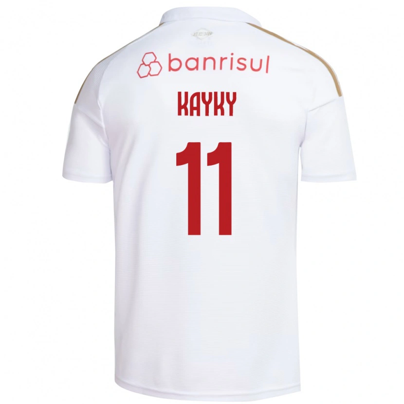 Danxen Mujer Camiseta Kayky Da Silva Chagas #11 Blanco Rojo 2ª Equipación 2026/27 La Camisa México