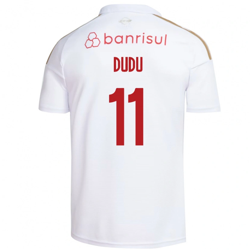 Danxen Mujer Camiseta Dudu #11 Blanco Rojo 2ª Equipación 2026/27 La Camisa México