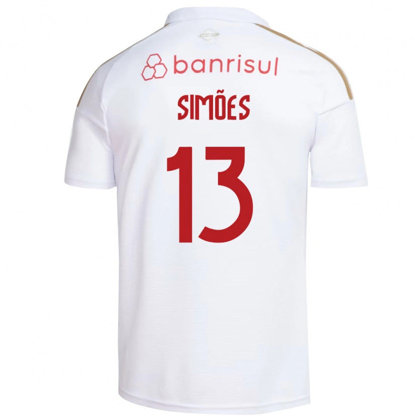 Danxen Mujer Camiseta Arthur Simões #13 Blanco Rojo 2ª Equipación 2026/27 La Camisa México