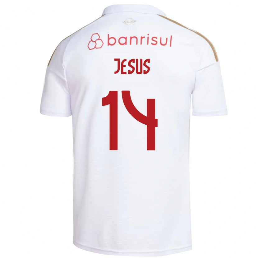 Danxen Mujer Camiseta Victor Jesus #14 Blanco Rojo 2ª Equipación 2026/27 La Camisa México