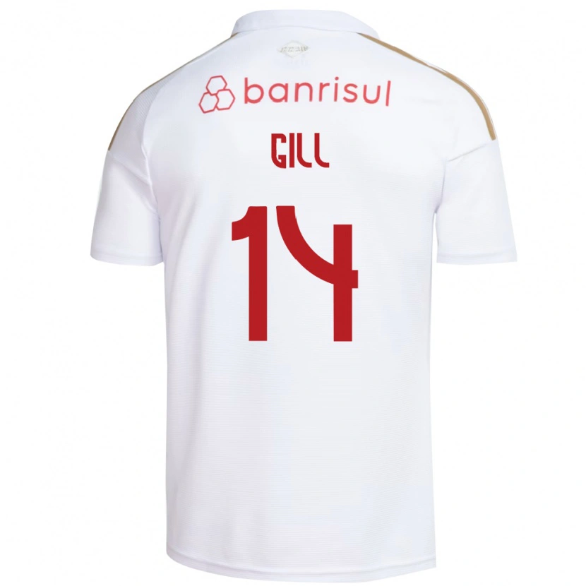 Danxen Mujer Camiseta Antonio Gill #14 Blanco Rojo 2ª Equipación 2026/27 La Camisa México