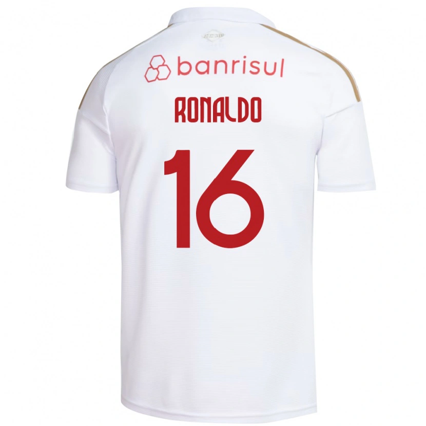 Danxen Mujer Camiseta Ronaldo Da Silva Souza #16 Blanco Rojo 2ª Equipación 2026/27 La Camisa México
