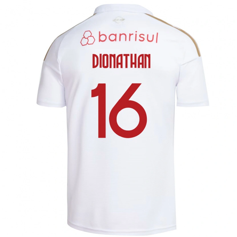 Danxen Mujer Camiseta Dionathan De Lima Dos Santos #16 Blanco Rojo 2ª Equipación 2026/27 La Camisa México