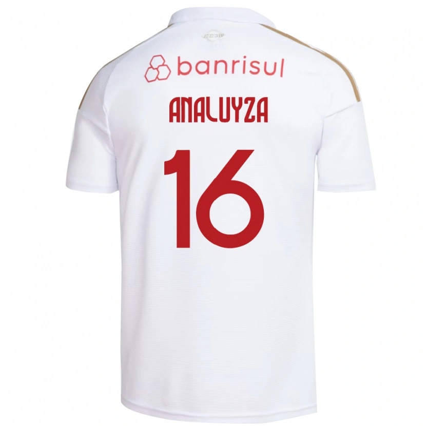 Danxen Mujer Camiseta Analuyza #16 Blanco Rojo 2ª Equipación 2026/27 La Camisa México