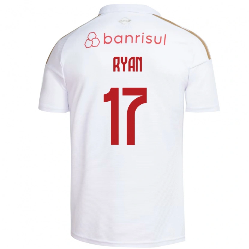 Danxen Mujer Camiseta Gabriel Ryan #17 Blanco Rojo 2ª Equipación 2026/27 La Camisa México