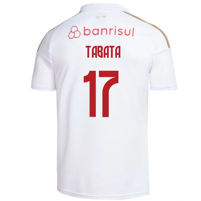 Danxen Mujer Camiseta Bruno Tabata #17 Blanco Rojo 2ª Equipación 2026/27 La Camisa México