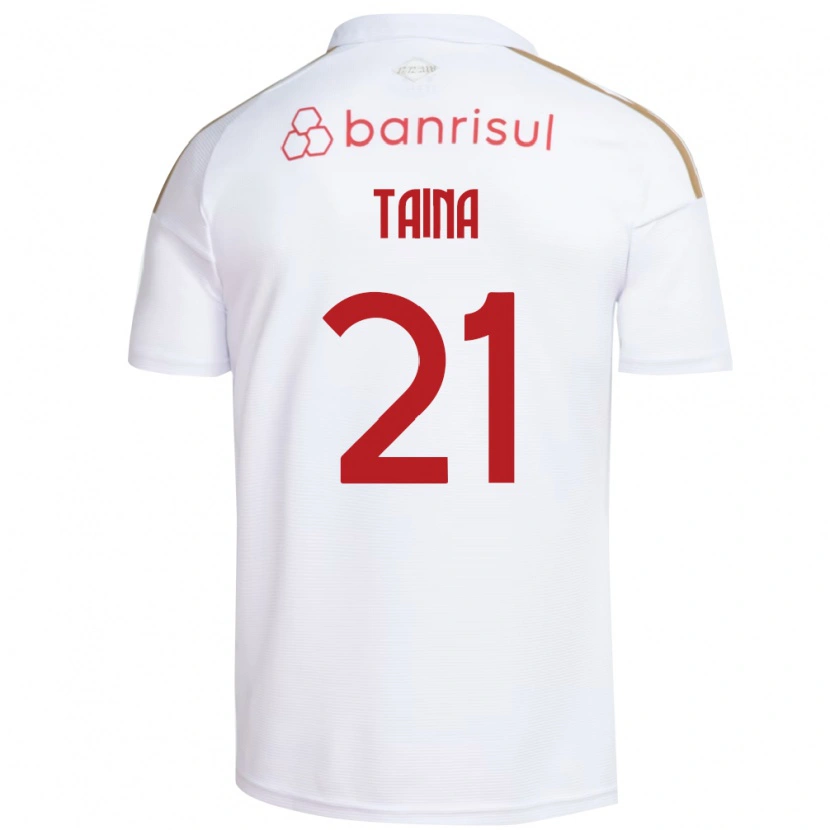 Danxen Mujer Camiseta Taina #21 Blanco Rojo 2ª Equipación 2026/27 La Camisa México