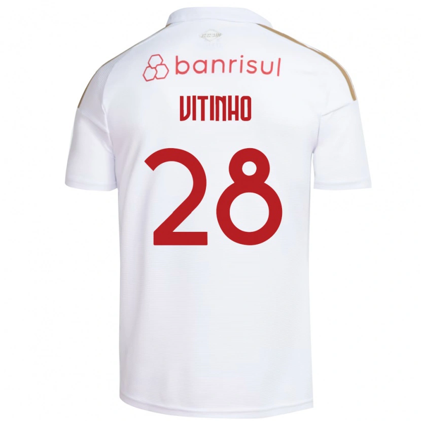 Danxen Mujer Camiseta Vitinho #28 Blanco Rojo 2ª Equipación 2026/27 La Camisa México