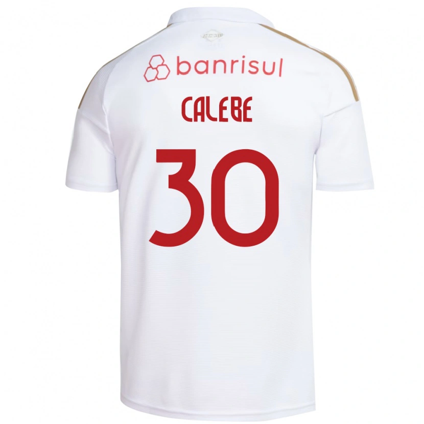 Danxen Mujer Camiseta Calebe Goncalves Ferreira Da Silva #30 Blanco Rojo 2ª Equipación 2026/27 La Camisa México