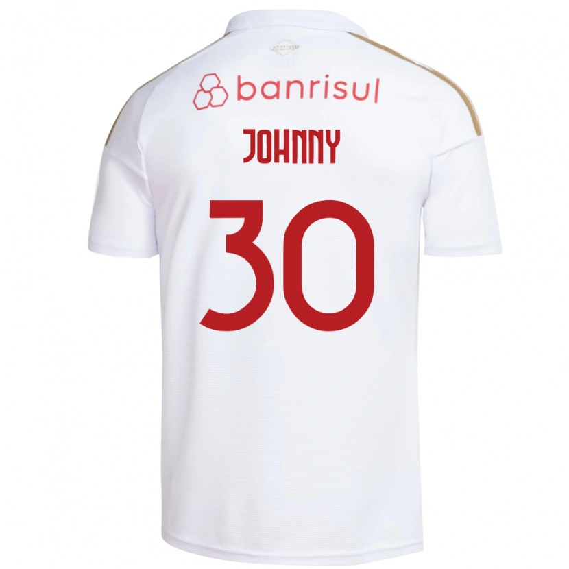 Danxen Mujer Camiseta Johnny #30 Blanco Rojo 2ª Equipación 2026/27 La Camisa México
