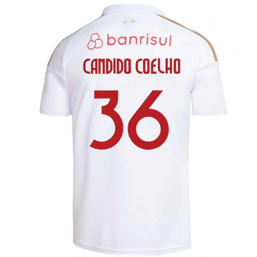 Danxen Mujer Camiseta Richard Candido Coelho #36 Blanco Rojo 2ª Equipación 2026/27 La Camisa México