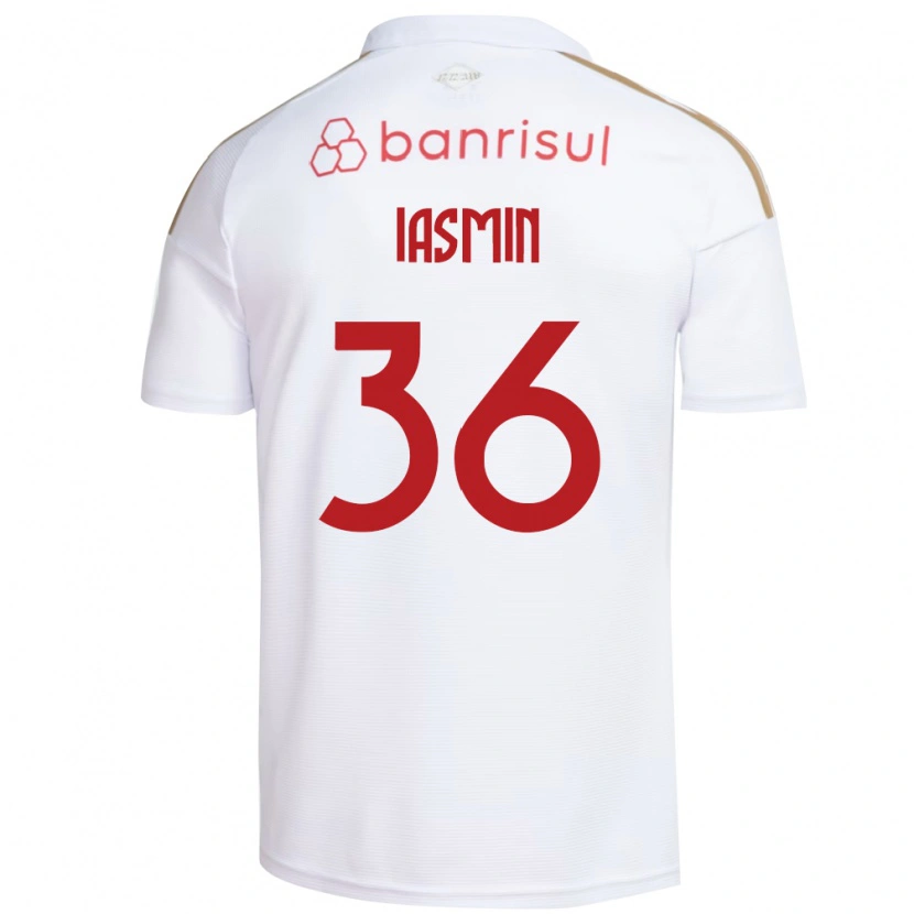 Danxen Mujer Camiseta Iasmin #36 Blanco Rojo 2ª Equipación 2026/27 La Camisa México