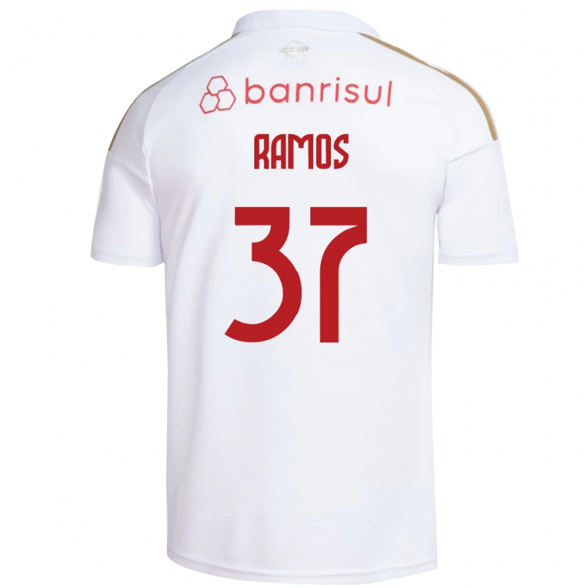 Danxen Mujer Camiseta Lucas Ramos #37 Blanco Rojo 2ª Equipación 2026/27 La Camisa México
