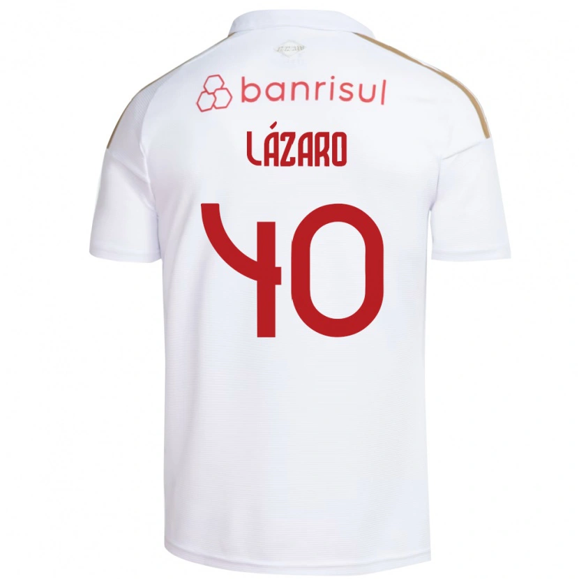 Danxen Mujer Camiseta Lázaro Gonçalves Do Nascimento Junior #40 Blanco Rojo 2ª Equipación 2026/27 La Camisa México