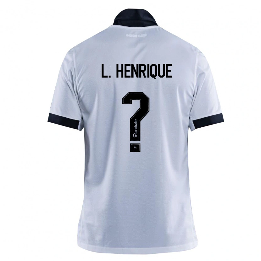 Danxen Mujer Camiseta Luiz Peu #0 Blanco Negro 2ª Equipación 2026/27 La Camisa México
