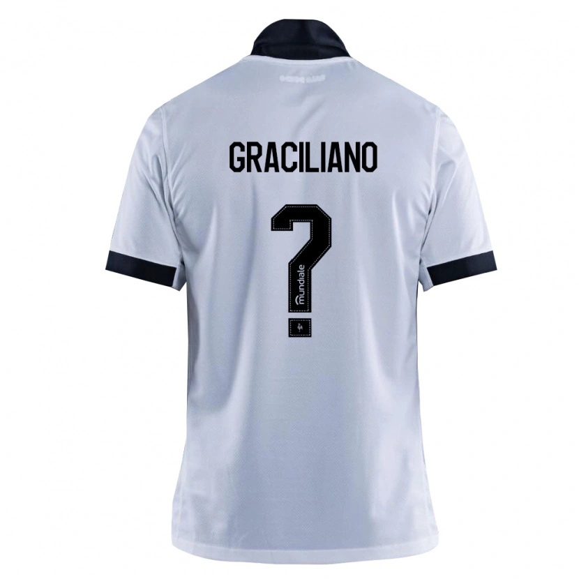 Danxen Mujer Camiseta Arthur Graciliano #0 Blanco Negro 2ª Equipación 2026/27 La Camisa México