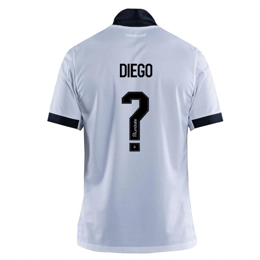 Danxen Mujer Camiseta Diego Silva Nunes Arruda #0 Blanco Negro 2ª Equipación 2026/27 La Camisa México