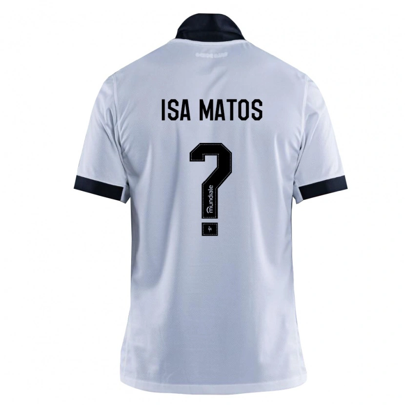 Danxen Mujer Camiseta Isa Matos #0 Blanco Negro 2ª Equipación 2026/27 La Camisa México