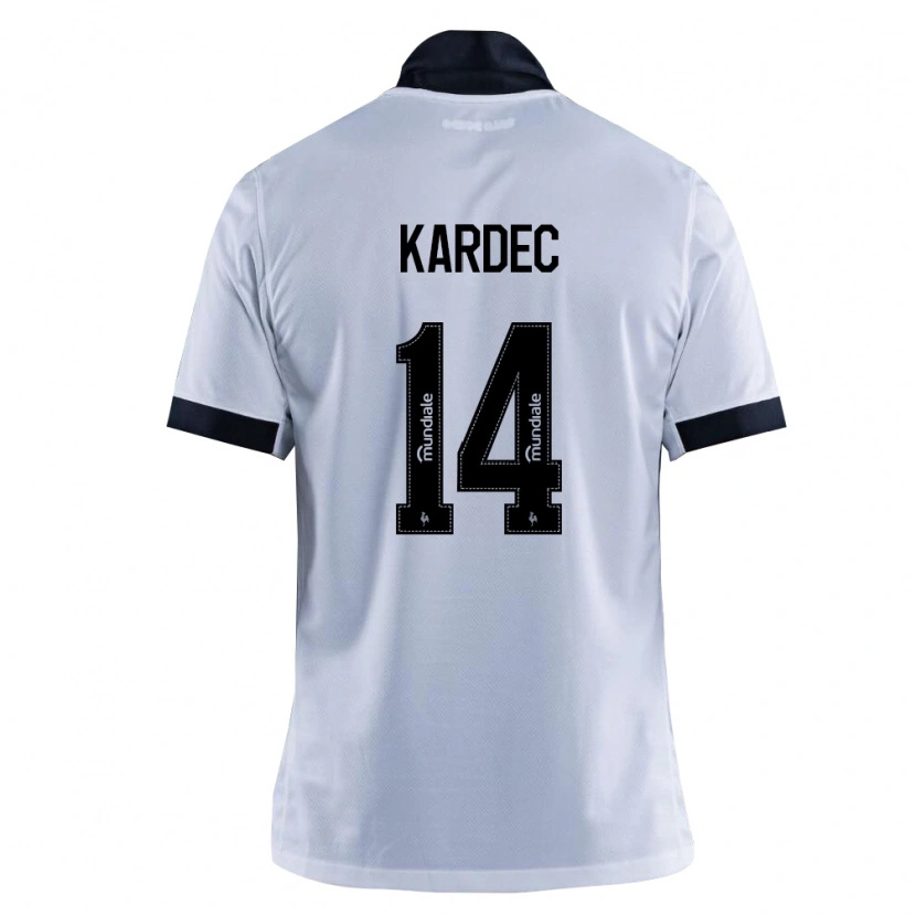Danxen Mujer Camiseta Alan Kardec #14 Blanco Negro 2ª Equipación 2026/27 La Camisa México