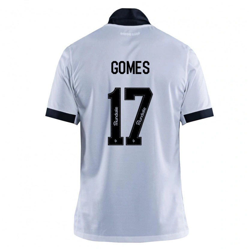 Danxen Mujer Camiseta Igor Gomes #17 Blanco Negro 2ª Equipación 2026/27 La Camisa México